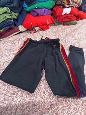 Aviator nation velvet stripe Joggers